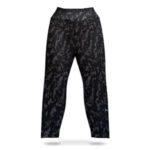 NWT Nike One High Waisted 7/8 Leggings Black Gray Small Atheleisure Pilates Pant